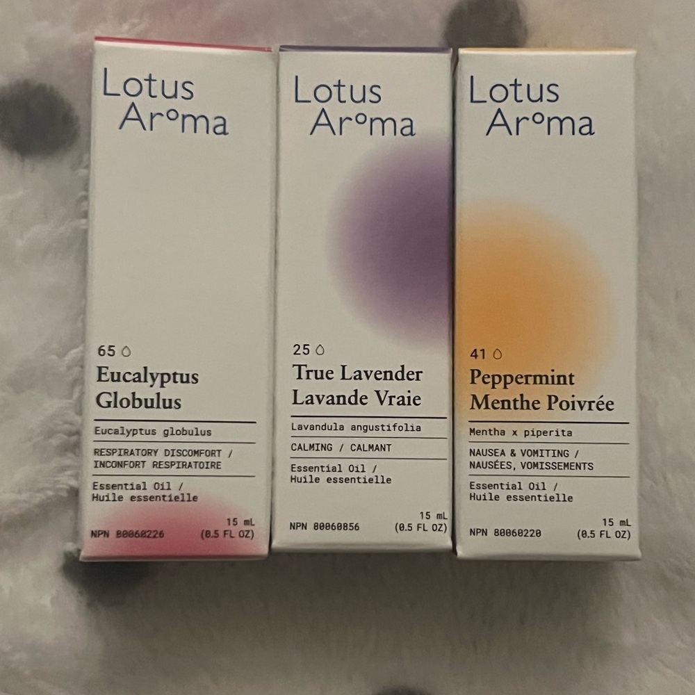 Lotus Aroma Essential Oil 3-Pack